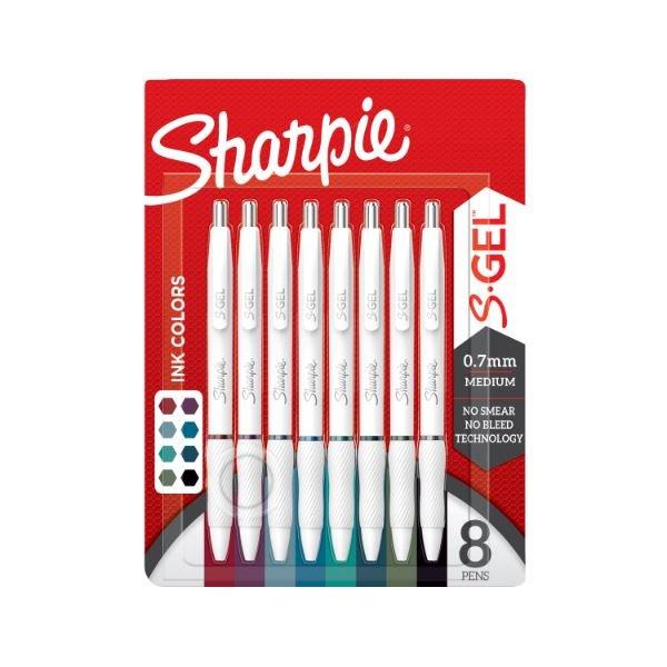 Sharpie S-Gel Fashion Beyaz Gövdeli Jel Kalem Seti 8'li