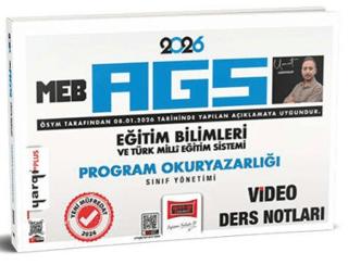 2026 MEB-AGS Eğitim Bilimleri ve Türk Milli Eğitim Sistemi Program Okuryazarlığı Sınıf Yönetimi Video Ders Notları | Yargı Yayınevi (Ciltsiz)  - Resim 1