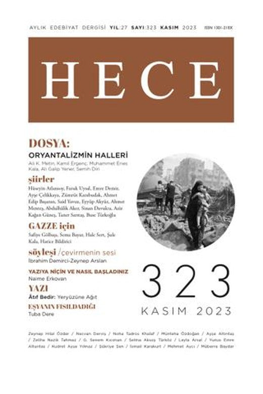 Hece Dergisi - Sayı: 323 Kasım 2023 | Hece Dergisi (Ciltsiz)