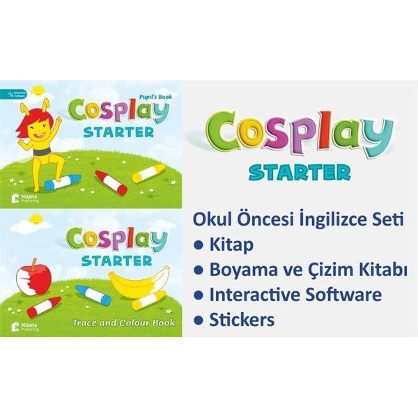 Cosplay Starter Okul Öncesi İngilizce Eğitim Seti | Nüans (İnce Kapak)