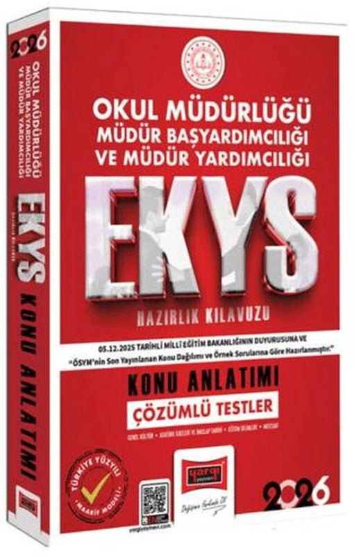 2026 EKYS Okul Müdürlüğü Müdür Başyardımcılığı ve Müdür Yardımcılığı Konu Anlatımı | Yargı Yayınevi (Ciltsiz)