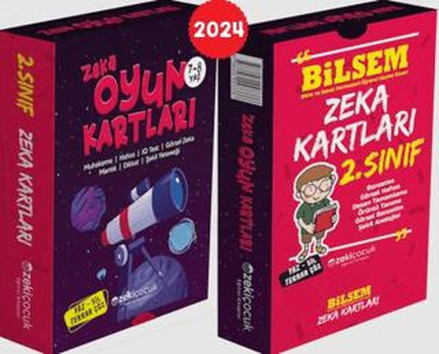 2. Sınıf Bilsem Zeka Kartları / 7-8 Yaş Zeka Oyun Kartları