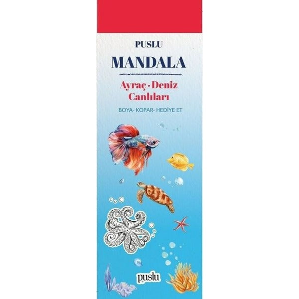 Mandala - Ayraç - Deniz Canlıları | Puslu Yayıncılık (İnce Kapak)