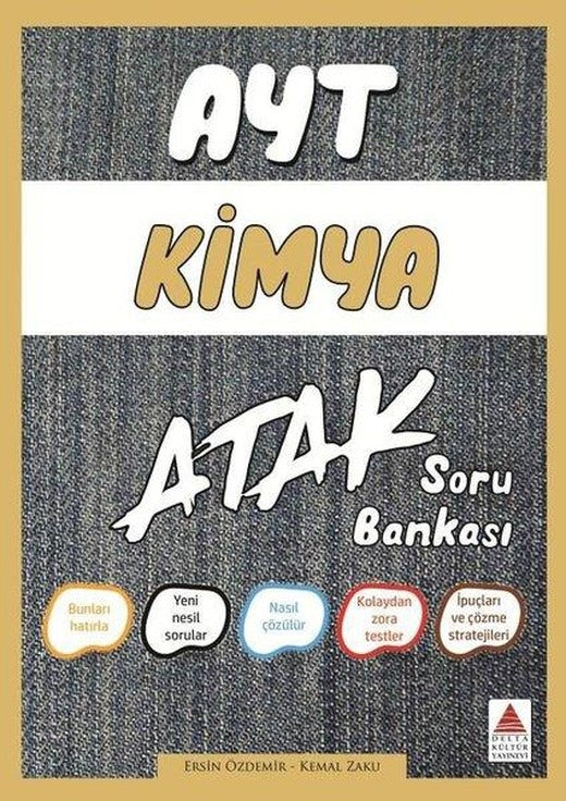AYT Kimya Soru Bankası Atak | Delta Kültür-Eğitim (İnce Kapak)