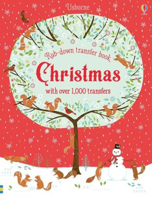 Rub Down Transfer Books: Christmas | Usborne (Ciltsiz)
