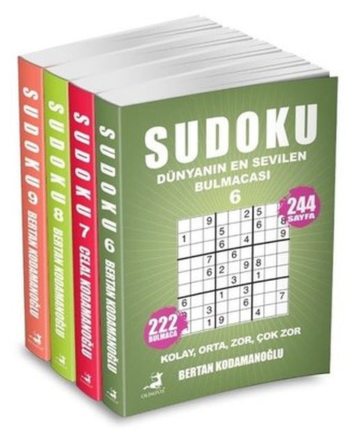 Sudoku Seti - 4 Kitap Takım | Olimpos Yayınları (İnce Kapak)