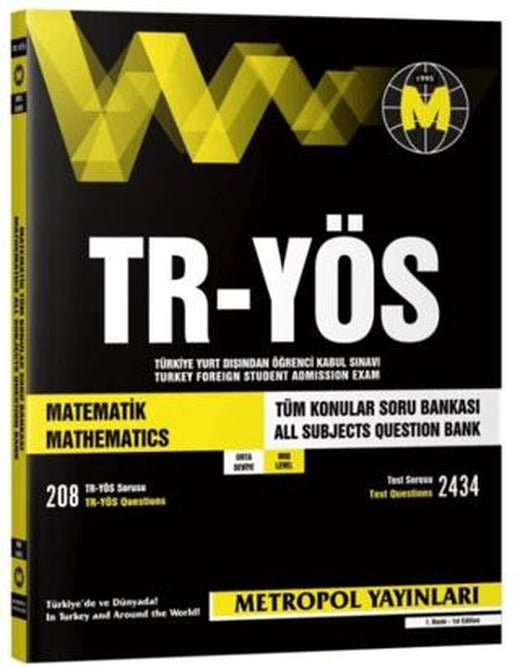 TR-YÖS Matematik Tüm Konular Soru Bankası