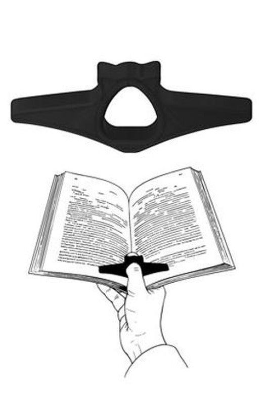 Kitap Okuma Yüzüğü Kedi Modelli - Siyah | Bcoverart