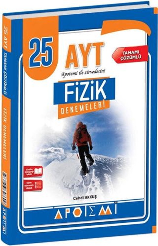 AYT Fizik 25'li Deneme | Apotemi Yayınları (Ciltsiz)