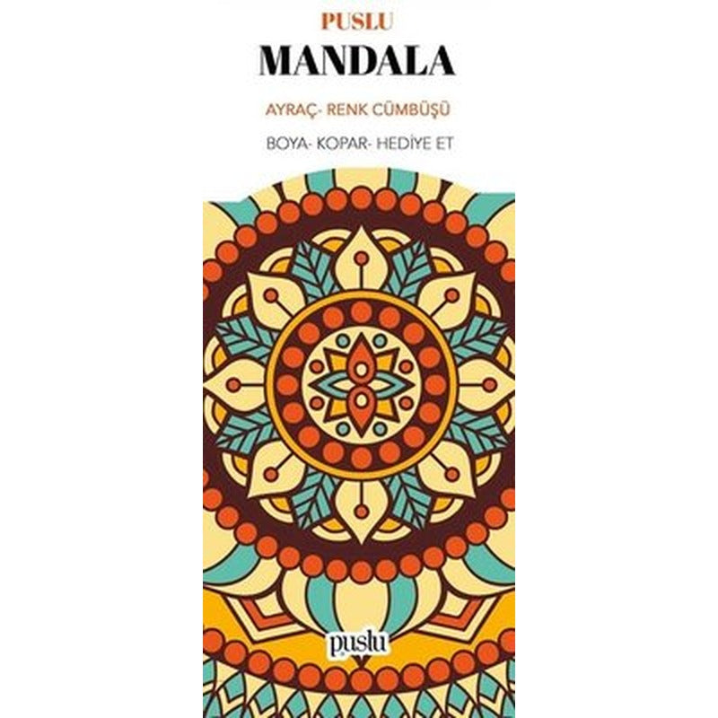 Mandala Ayraç - Renk Cümbüşü | Puslu Yayıncılık (İnce Kapak)