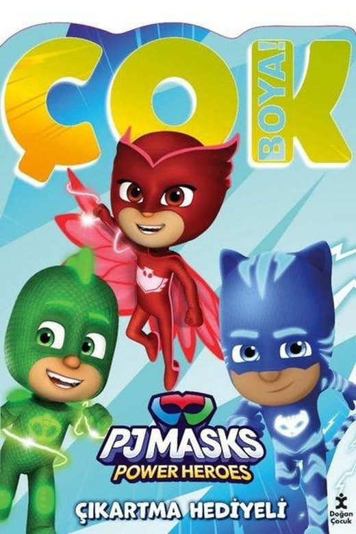 PJMasks Power Heroes - Çok Boya! Çıkartma Hediyeli | Doğan Çocuk (İnce Kapak)