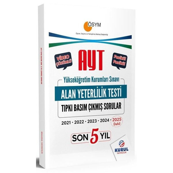 AYT Son 5 Yıl Tıpkı Basım Çıkmış Soru Kitapçıkları