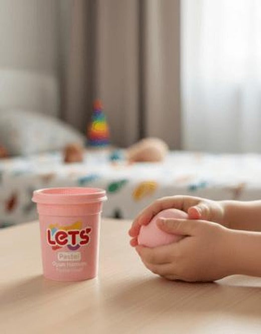 Let's Pastel Oyun Hamuru Pembe 110g | Lets