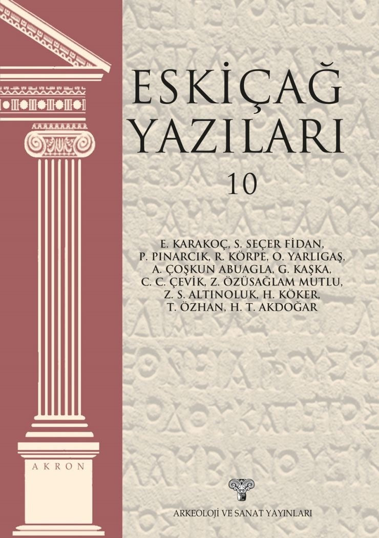 Eskiçağ Yazıları 10 | Arkeoloji ve Sanat Yayınları (Ciltsiz)
