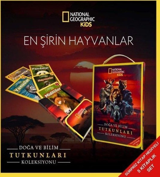 National Geographic Kids - En Şirin Hayvanlar Seti - 5 Kitap Takım - Doğa ve Bilim Tutkunları Koleks | Beta Kids (İnce Kapak)