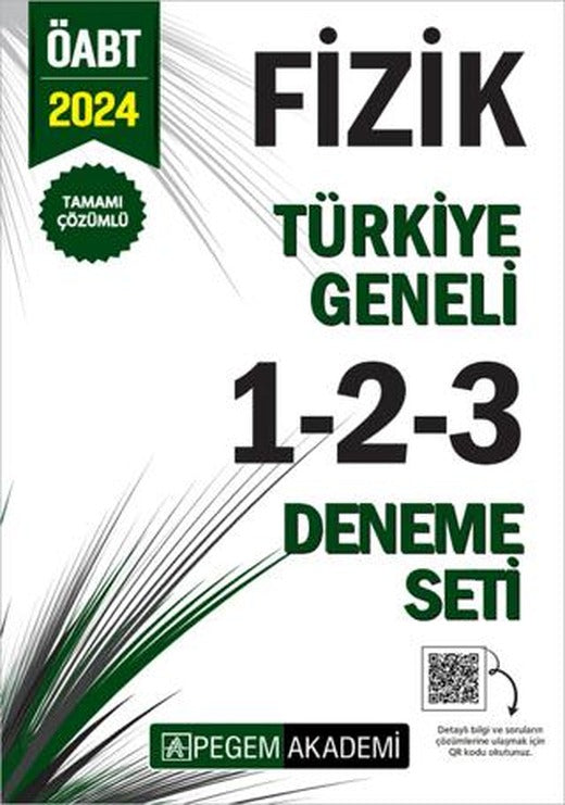 2024 KPSS ÖABT Fizik Tamamı Çözümlü Türkiye Geneli 1-2-3 (3'lü Deneme Seti) | Pegem Akademi Yayıncılık (Ciltsiz)