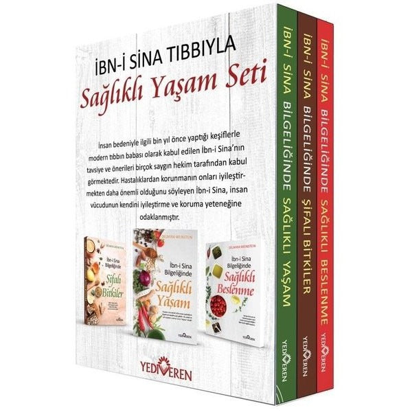 İbn-i Sina Tıbbıyla Sağlıklı Yaşam Seti - 3 Kitap Takım | Yediveren Yayınları