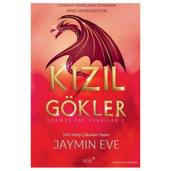 Kızıl Gökler - Düşmüş Fae Tanrılar Cilt 2 | Nox Yayınları (İnce Kapak)