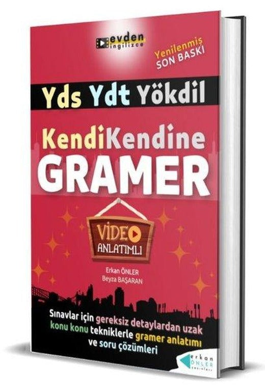 YDS YDT Yökdil Kendi Kendine Gramer - Video Anlatımlı | Erkan Önler Yayınları (Ciltli)