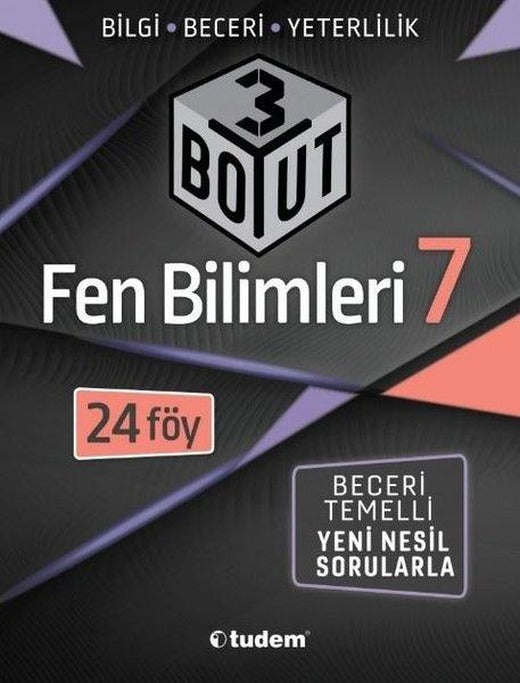 7. Sınıf 3 Boyut Fen Bilimleri | Tudem Yayınları - Ders Kitapları (İnce Kapak)