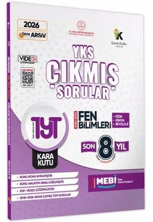 2026 YKS-TYT Fen Bilimleri Karakutu ÖSYM Çıkmış Soru Bankası Çözümlü Konu Konu Son 8 Yıl