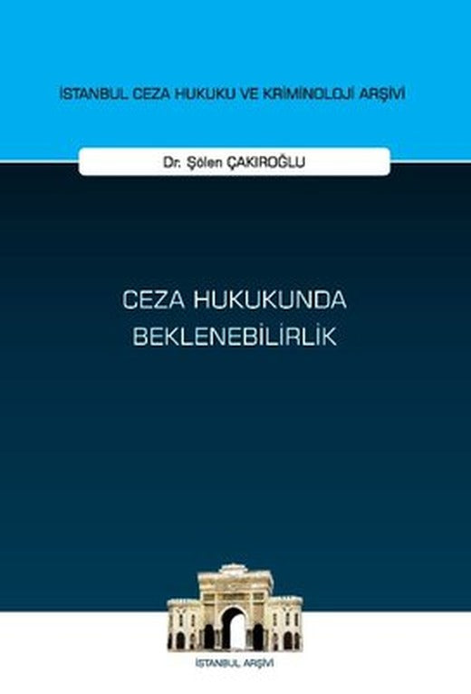 Ceza Hukukunda Beklenebilirlik | On İki Levha Yayıncılık