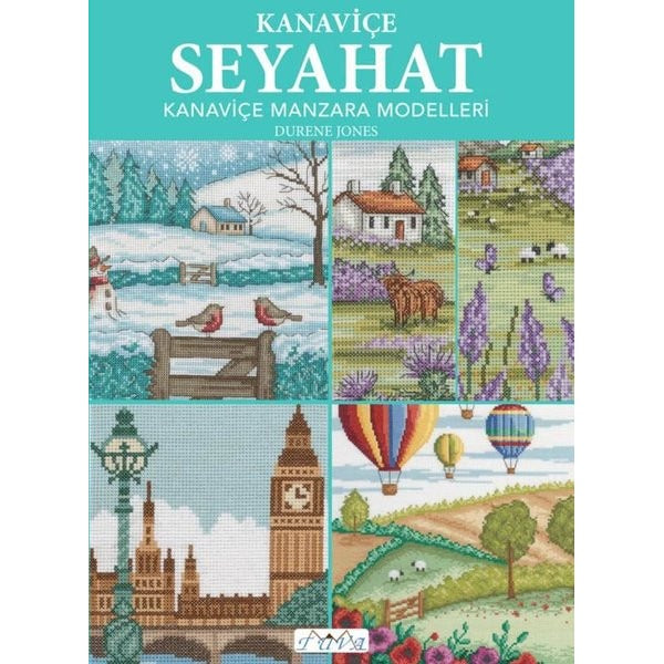Kanaviçe Seyahat - Kanaviçe Manzara Modelleri | Tuva Tekstil (İnce Kapak)