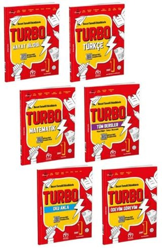 1. Sınıf Turbo 2. Dönem Eğitim Seti (6 Kitap) | Model Eğitim Yayıncılık (Ciltsiz)