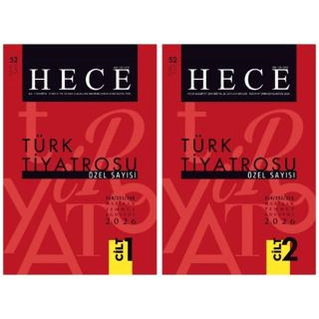 Türk Tiyatrosu Özel Sayısı Sayı: 52/354-355-356 Haziran - Temmuz - Ağustos 2026 (2 Cilt) | Hece Dergisi (Ciltsiz)