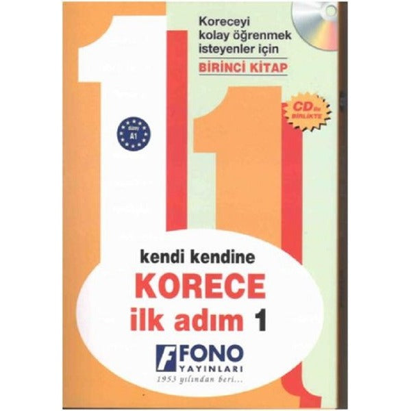 Korece İlk Adım 1-CD'li | Fono Yayınları (İnce Kapak)