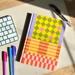 Denge Çizgili Lüks Ciltli Notebook | Karavan Çocuk Yayınları - Resim 1