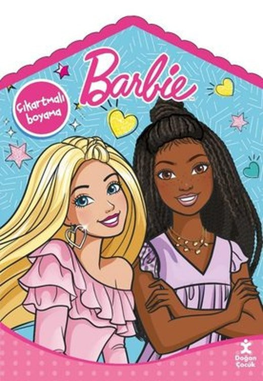 Barbie Evde Çıkartmalı Boyama Kitabı | Doğan Çocuk (İnce Kapak)