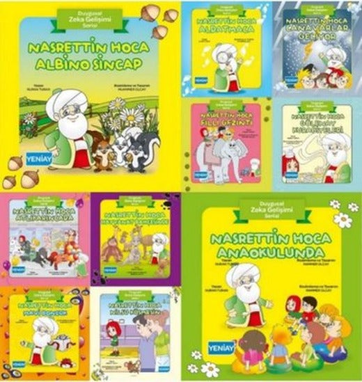 Nasrettin Hoca Duygusal Zeka Gelişim Serisi Seti - 10 Kitap Takım | Yeniay yayınları (İnce Kapak)