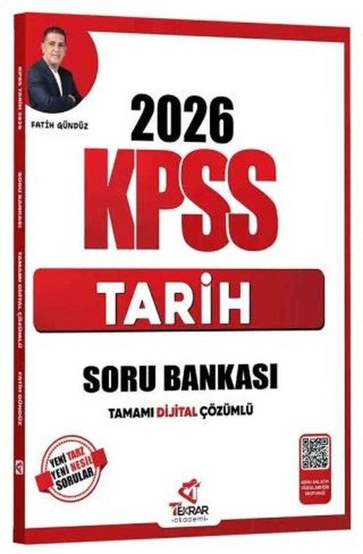 2026 KPSS Tarih Soru Bankası Çözümlü | Tekrar Akademi Yayınları (Ciltsiz)