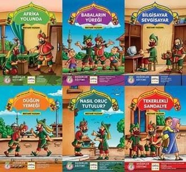 Hacivat'la Karagöz Dizisi Seti-6 Kitap Takım | Nar Çocuk (İnce Kapak)