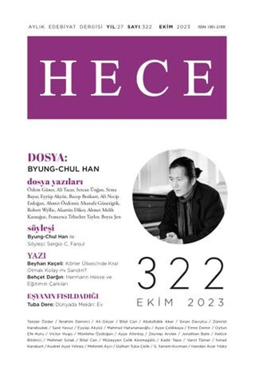 Hece Dergisi - Sayı: 322 Ekim 2023 | Hece Dergisi (Ciltsiz)