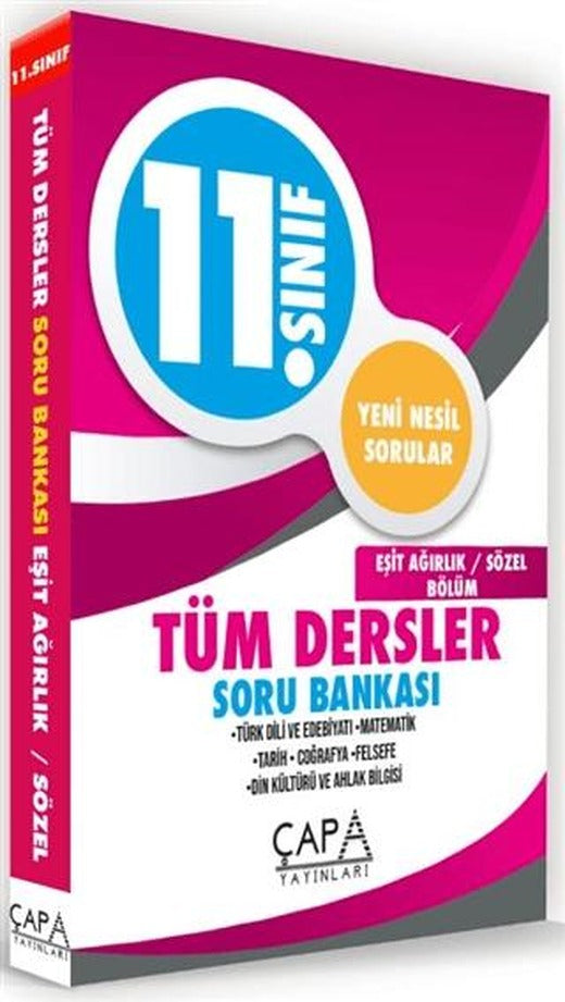 11. Sınıf Eşit Ağırlık - Sözel Tüm Dersler Soru Bankası | Çapa Yayınları (Ciltsiz)