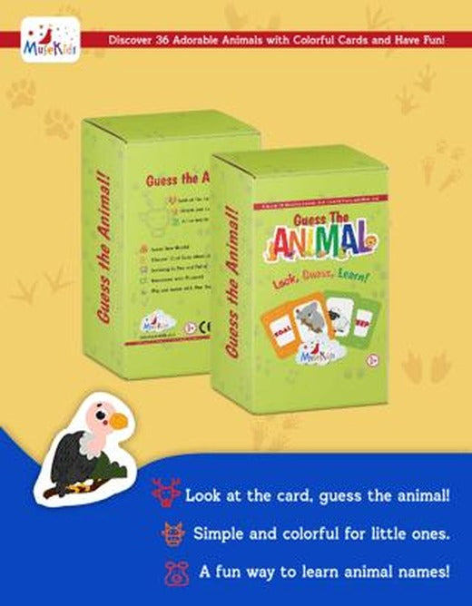 Guess the Animal! (36 Cards) | MuseKids (Ciltsiz)
