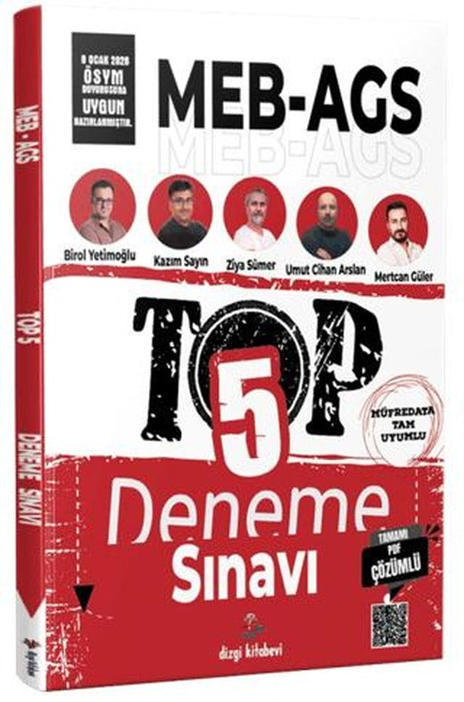2026 MEB AGS TOP 5 Tamamı PDF Çözümlü Fasiküller Halinde 5 Deneme | Dizgi Kitap (Ciltsiz)