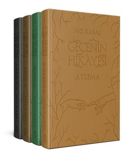 Gecenin Hikayesi Deri Kapak Seti - 4 Kitap Takım | Martı Yayınları