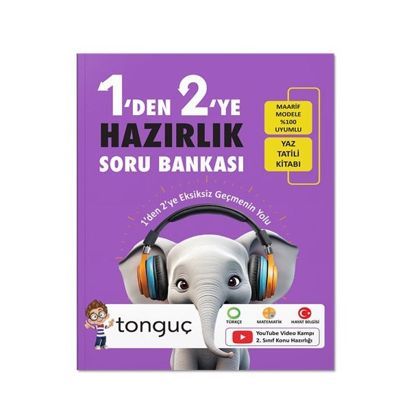 1'den 2'ye Hazırlık Soru Bankası | Tonguç Akademi (Ciltsiz)