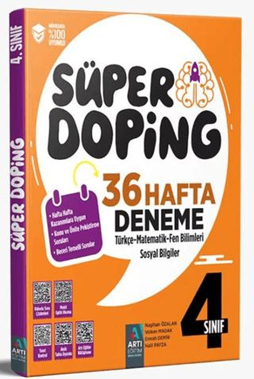 4. Sınıf Süper Doping 36 Hafta Deneme | Artı Eğitim Yayınları (Ciltsiz)