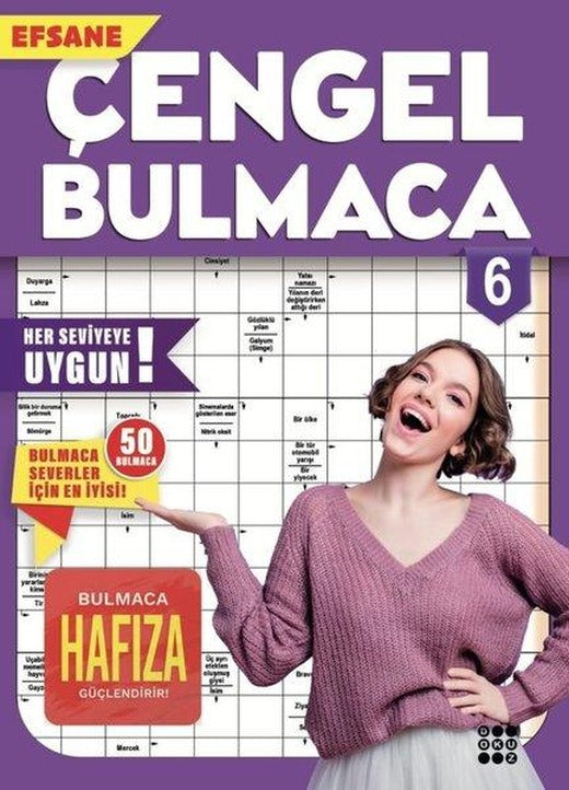 Efsane Çengel Bulmaca 6 | Dokuz Yayınları (İnce Kapak)
