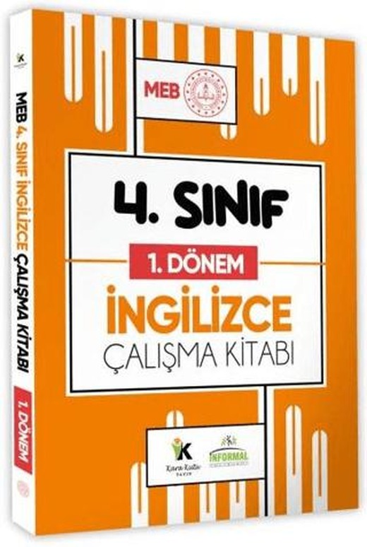 2025 MEB ÖDM İlkokul 4. Sınıf İngilizce 1. Dönem Çalışma Kitabı Alıştırmalı / Etkinlikli Soru Bankası