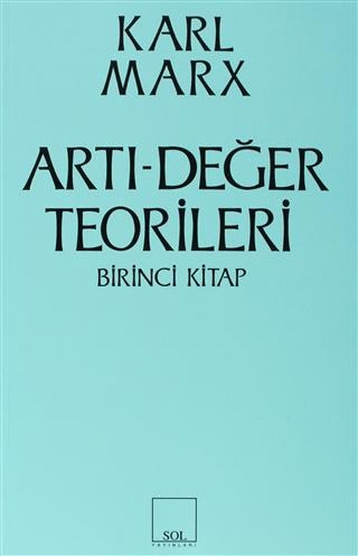 Artı-Değer Teorileri 1. Kitap