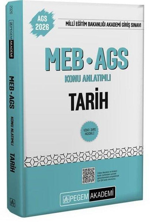 2026 MEB - AGS Konu Anlatımlı Tarih | Pegem Akademi Yayıncılık (İnce Kapak)