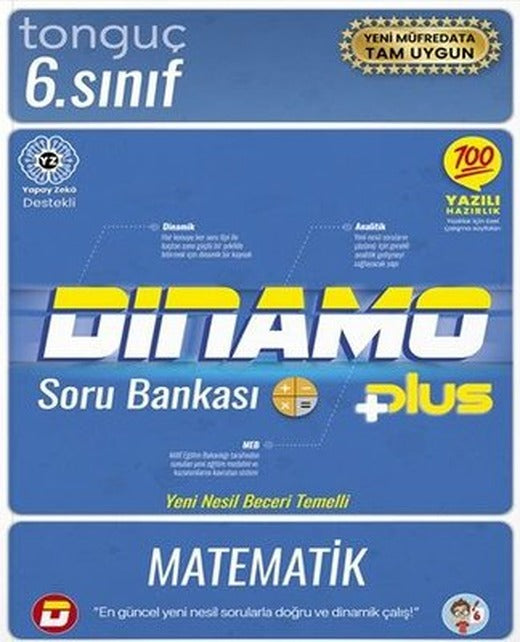 6. Sınıf Dinamo Matematik Soru Bankası | Tonguç Akademi (İnce Kapak)