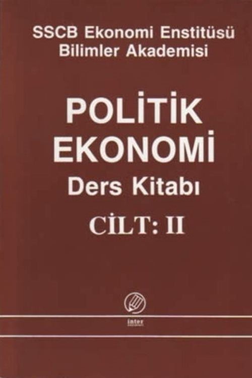 Politik Ekonomi Ders Kitabı Cilt: 2
