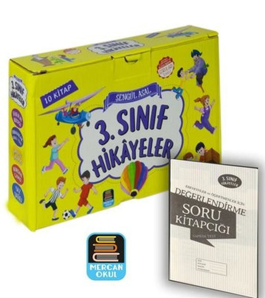 3. Sınıf Hikayeler Okuma Seti - 10 Kitap Takım | Mercan Okul (İnce Kapak)