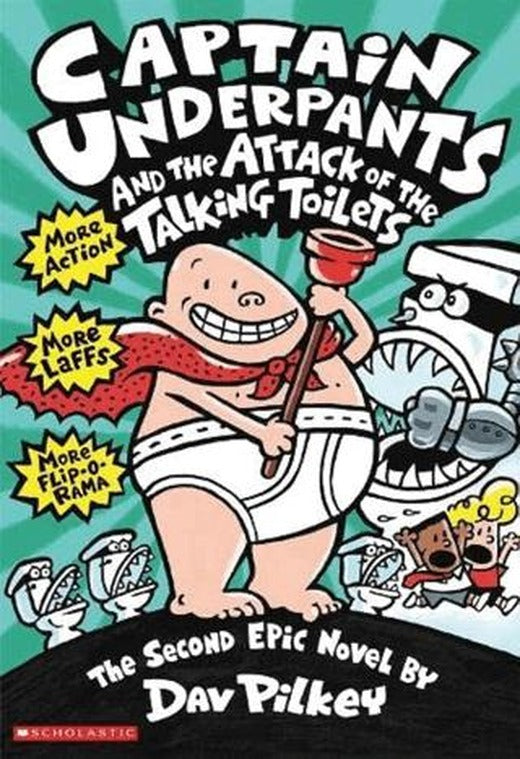 Captain Underpants and The Attack of the Talking Toilets | Scholastic (Ciltsiz)